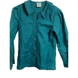 Laura Ashley y2k vintage green top school teacher cottage core